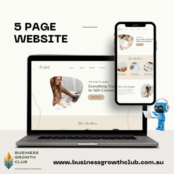 Custom 3-page WordPress website design for small businesses
