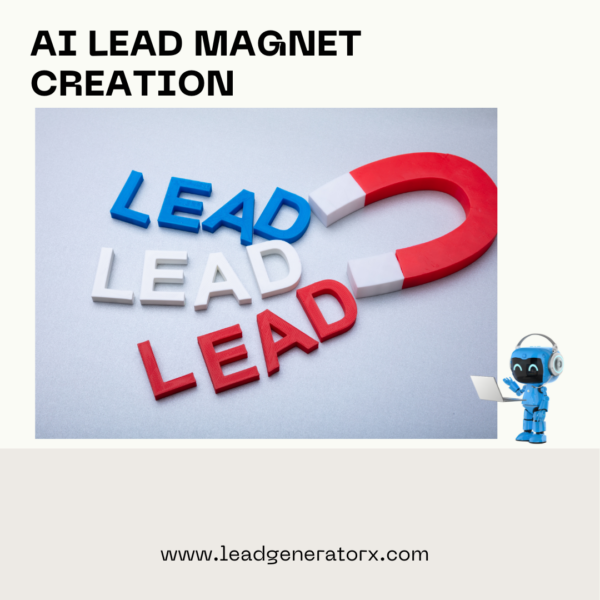 AI Lead Magnet answering visitor questions and collecting contact details