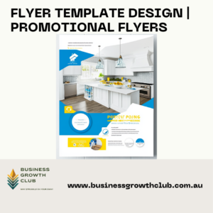 Custom flyer template design ready for printing and promotion
