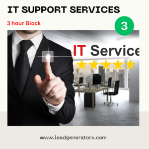 3-hour IT support block for troubleshooting and tech solutions